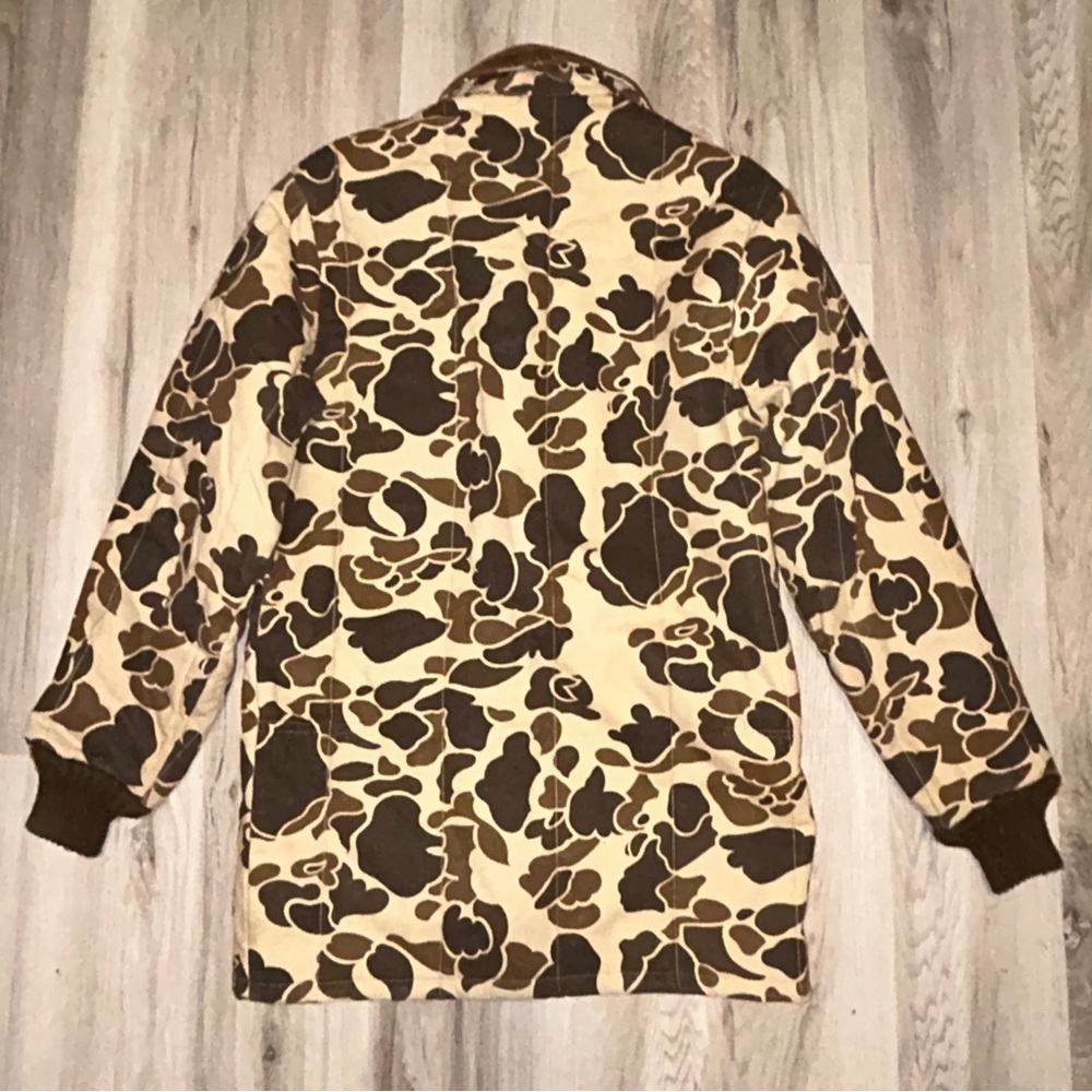 Cabela's 80s VTG Brown and Tan Camouflage Field Jacket - Picture 2 of 9